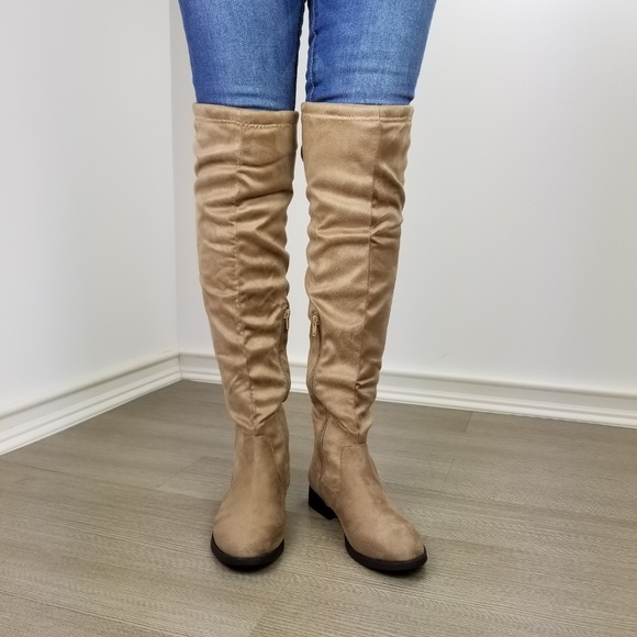 Sexy over the knee boots with lace up back-ii - Picture 4 of 8